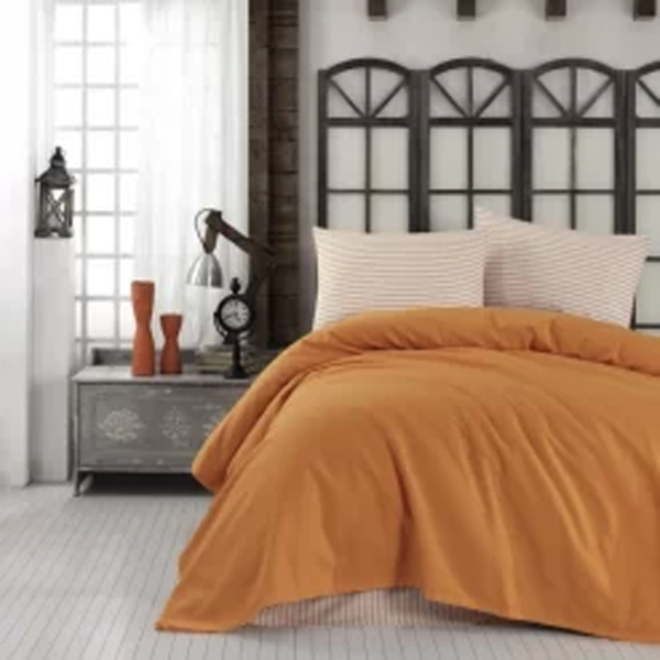 Schafer luisa pike takımı / 3 parça tek kişilik 160x220 - turuncu