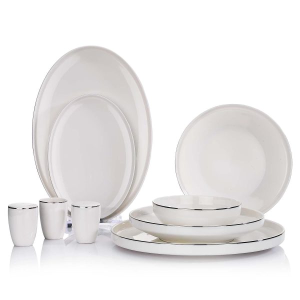 Schafer Adel Platin Yemek Takımı 56 Parça-Platin