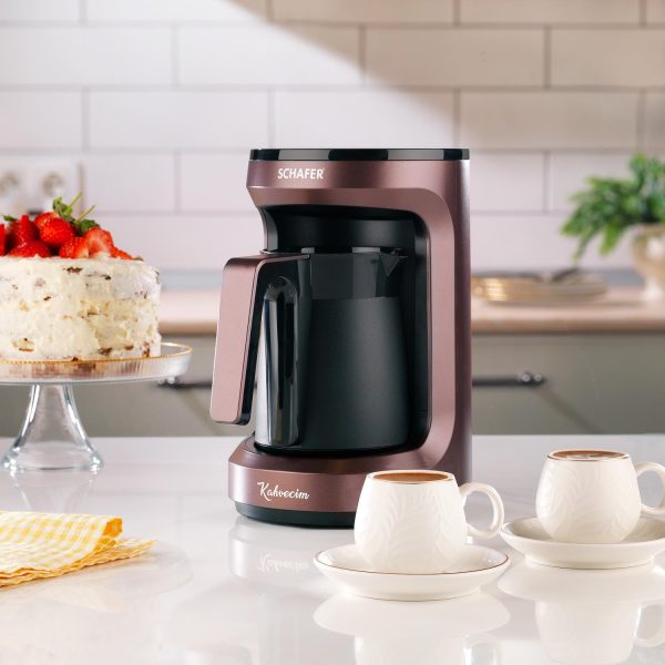 Schafer Nesil Türk Kahve Makinesi-Kırmızı